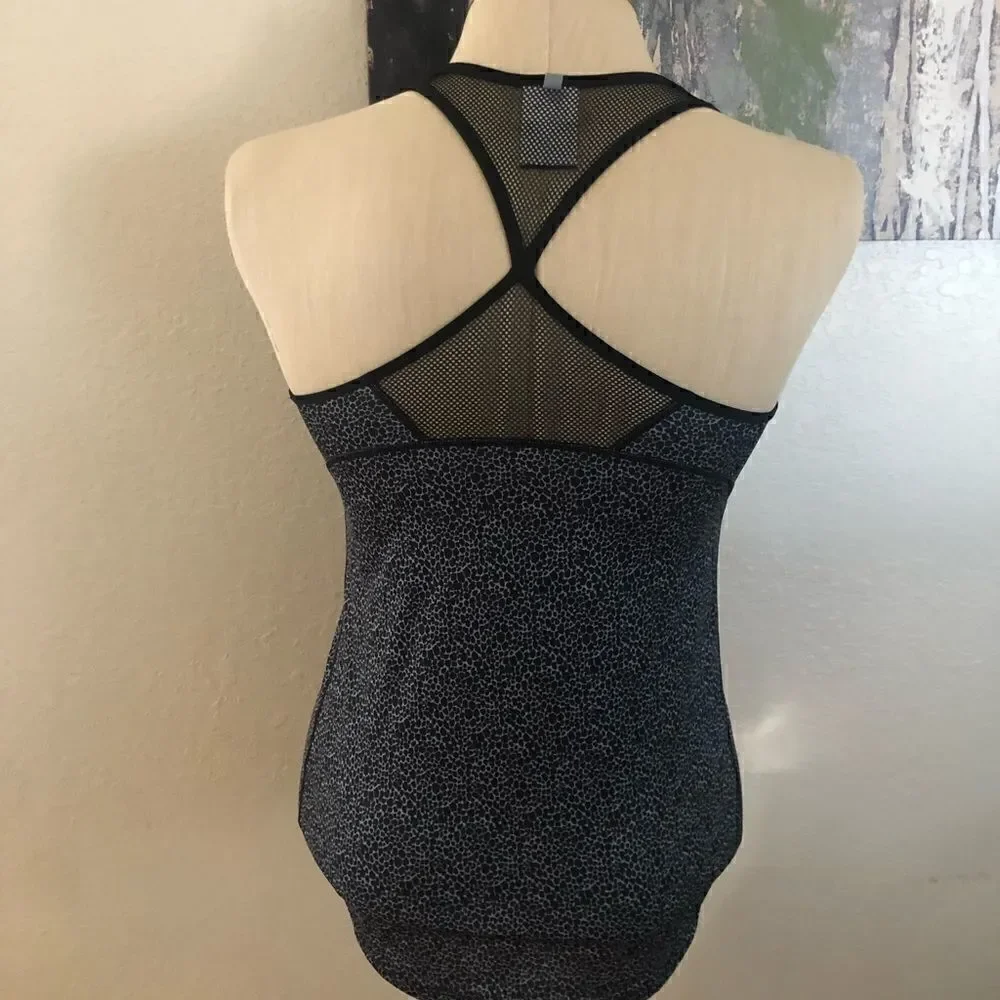 NIKE Dri-Fit Black/Gray Mesh Tank Top
